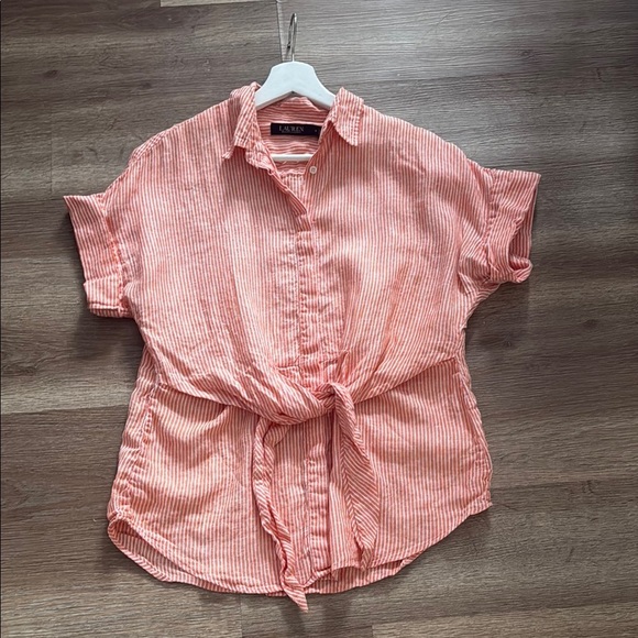 Lauren Ralph Lauren 100% linen Top - Picture 1 of 5